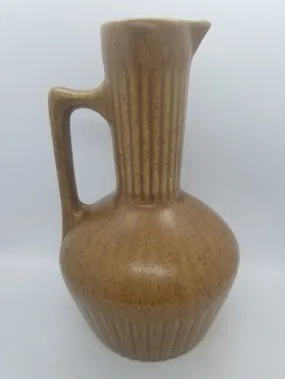 Vintage Brown Maple Leaf Monmouth Pottery Pitcher