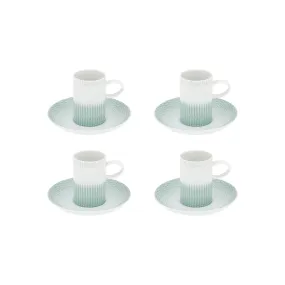 Vista Alegre Venezia Coffee Cup & Saucer, Set of 4