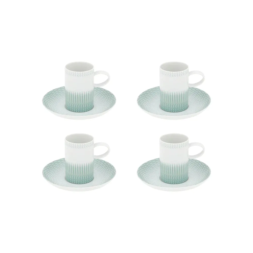 Vista Alegre Venezia Coffee Cup & Saucer, Set of 4