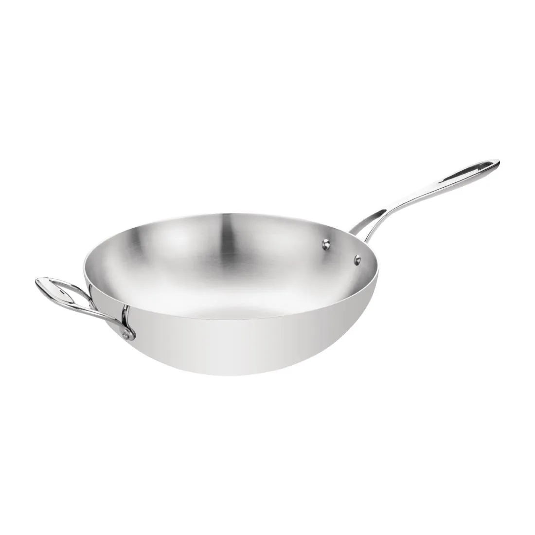 Vogue Tri Wall Wok Flat Base 35cm - Y261