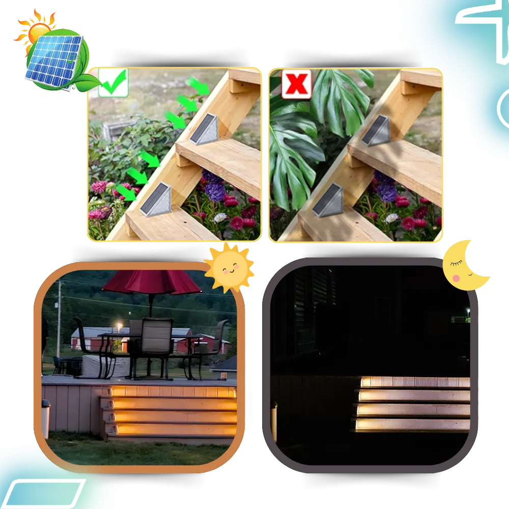 Waterproof Solar Step Lights