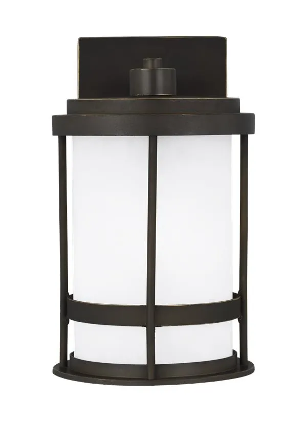 Wilburn Collection - Small One Light Outdoor Wall Lantern | Finish: Antique Bronze - 8590901EN3-71