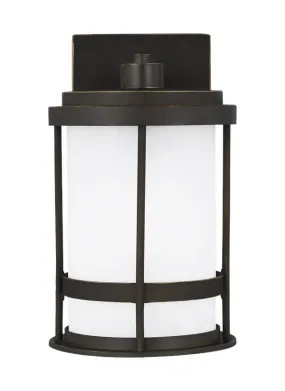 Wilburn Collection - Small One Light Outdoor Wall Lantern | Finish: Antique Bronze - 8590901EN3-71