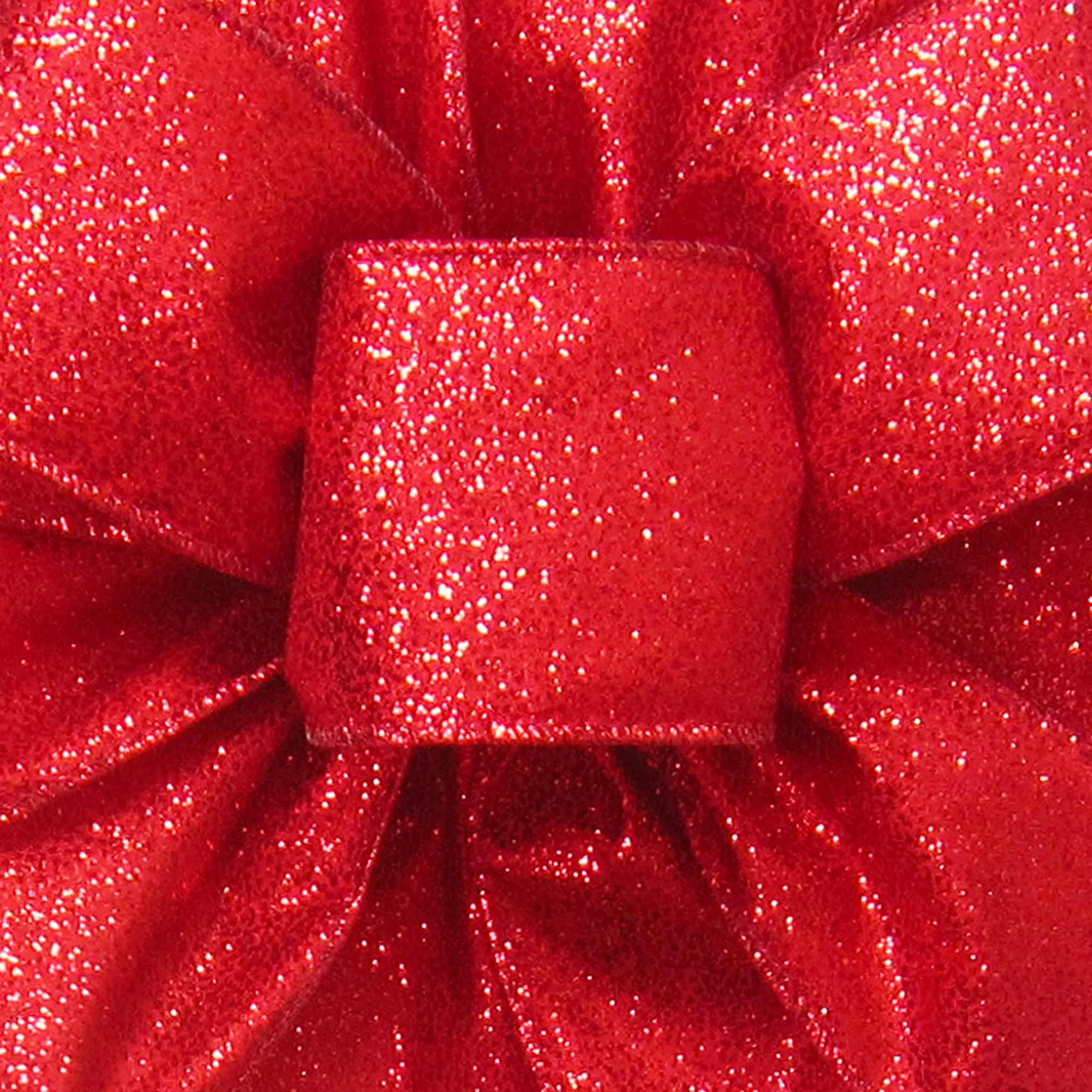 Wired Red Glittering Sparkle Holiday Ribbon (#40-2.5"Wx10Yards)