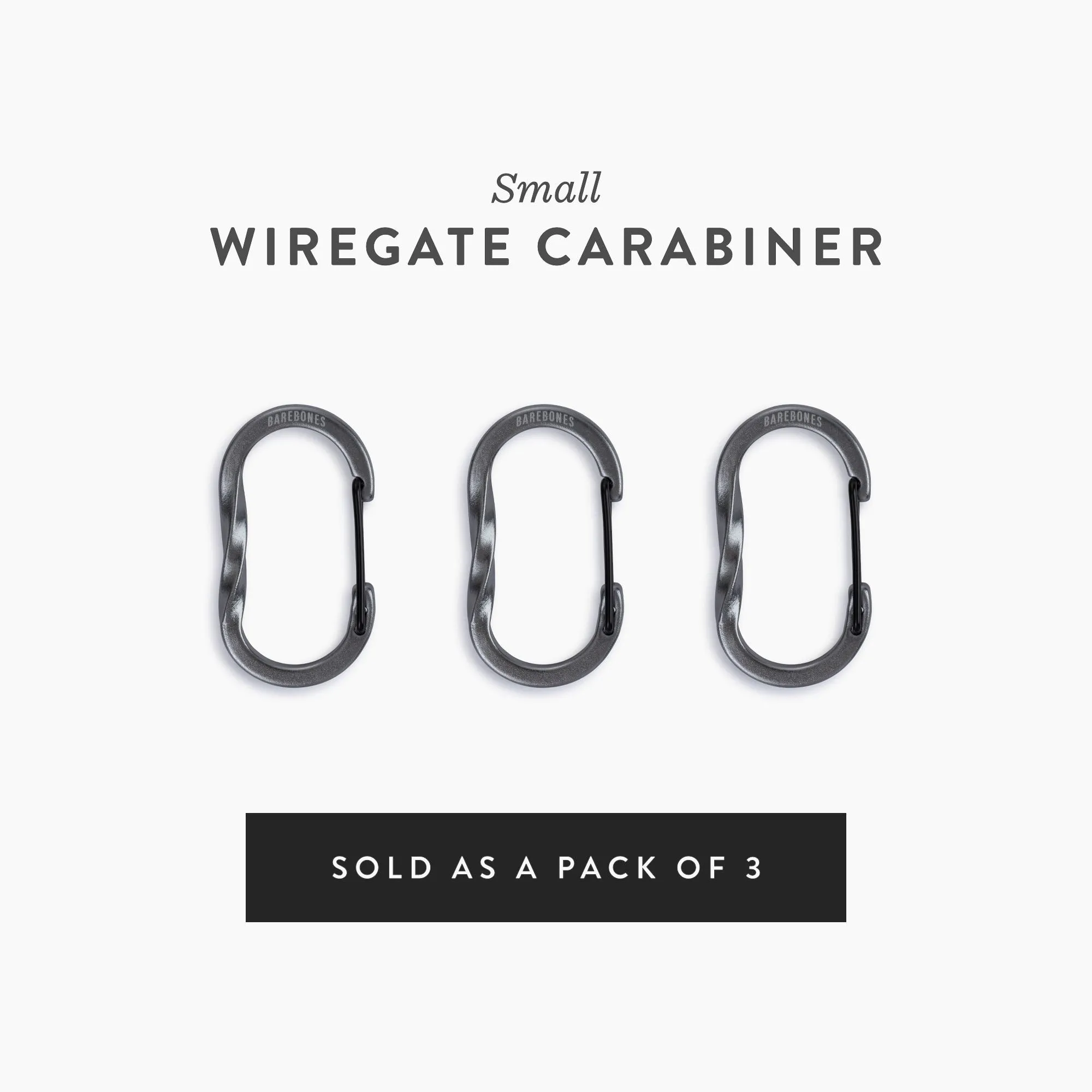 Wiregate Carabiners - 3 Sizes