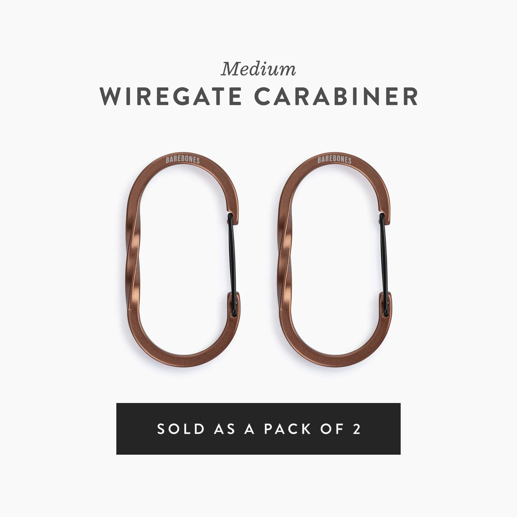 Wiregate Carabiners - 3 Sizes