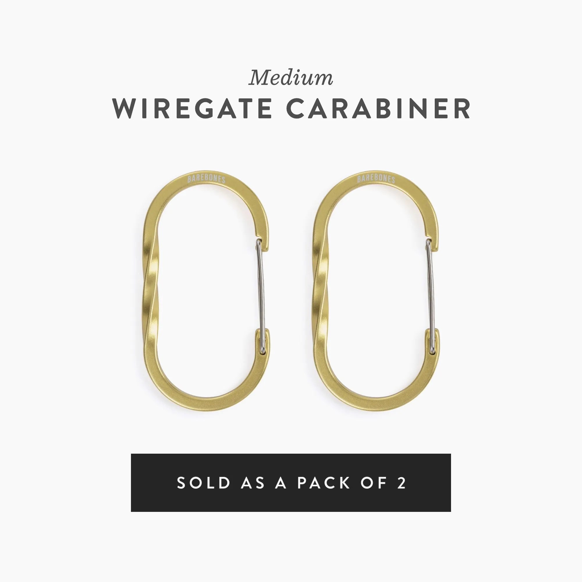 Wiregate Carabiners - 3 Sizes