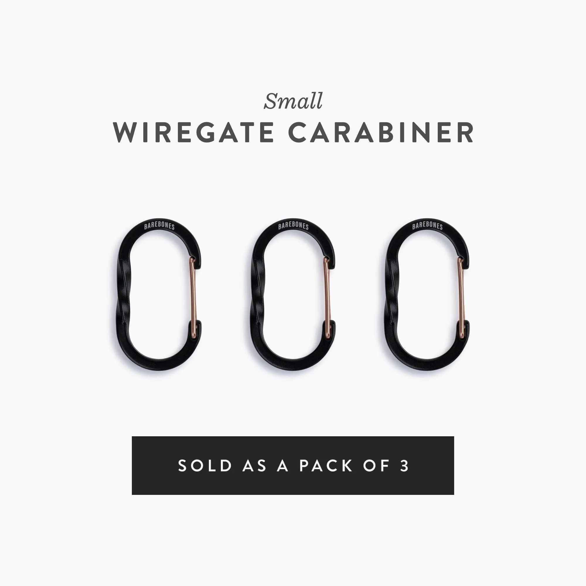 Wiregate Carabiners - 3 Sizes