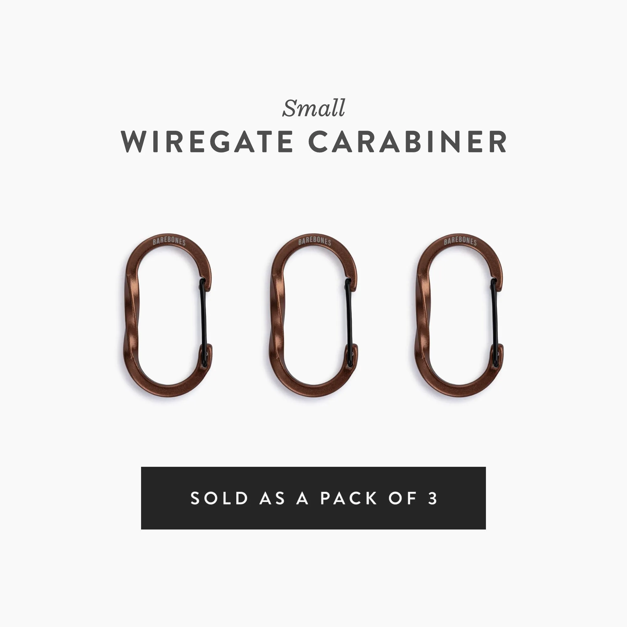 Wiregate Carabiners - 3 Sizes