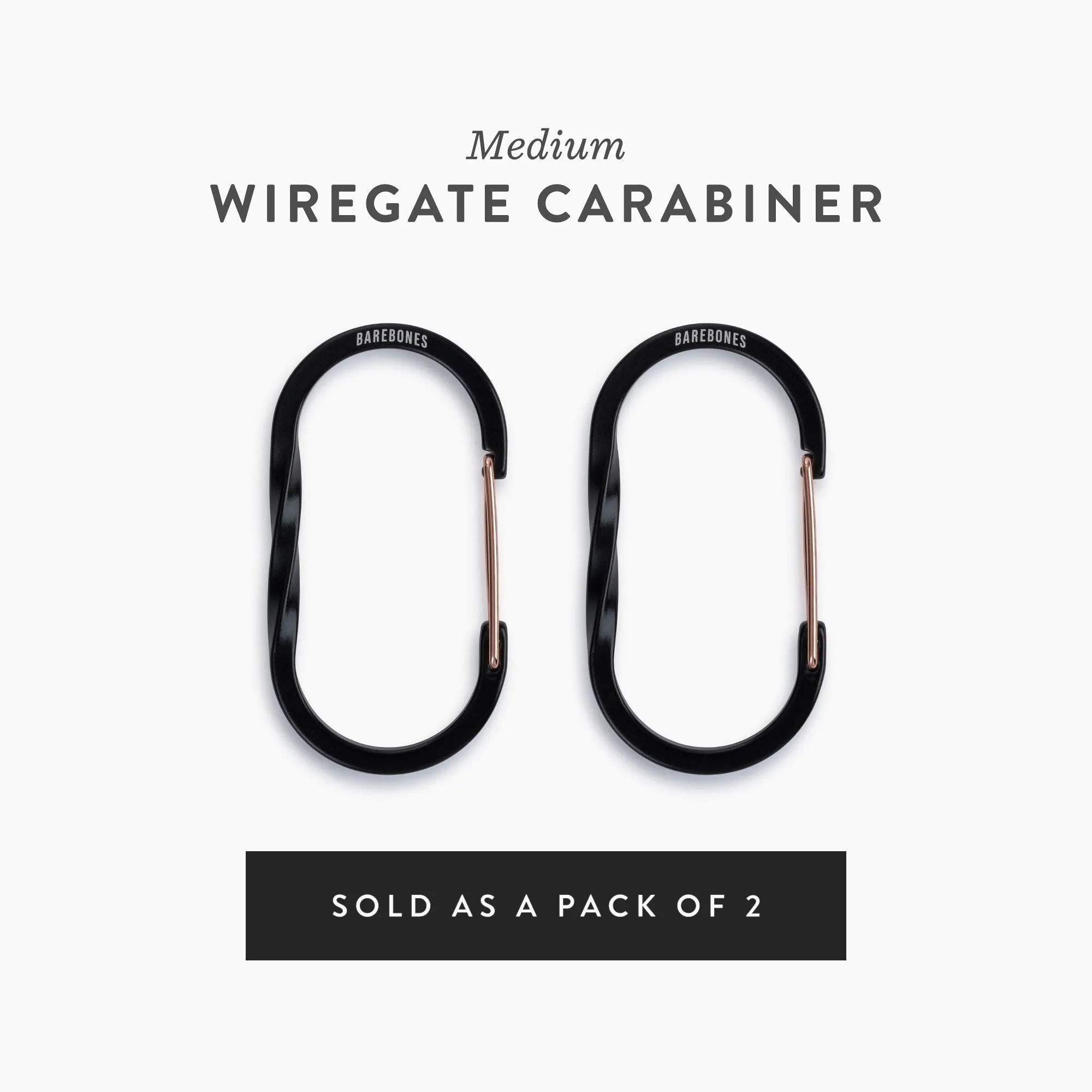 Wiregate Carabiners - 3 Sizes