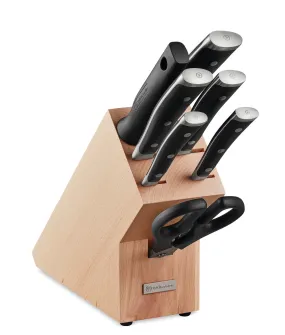 Wusthof CLASSIC IKON BLACK KNIFE BLOCK SET 8 PIECE