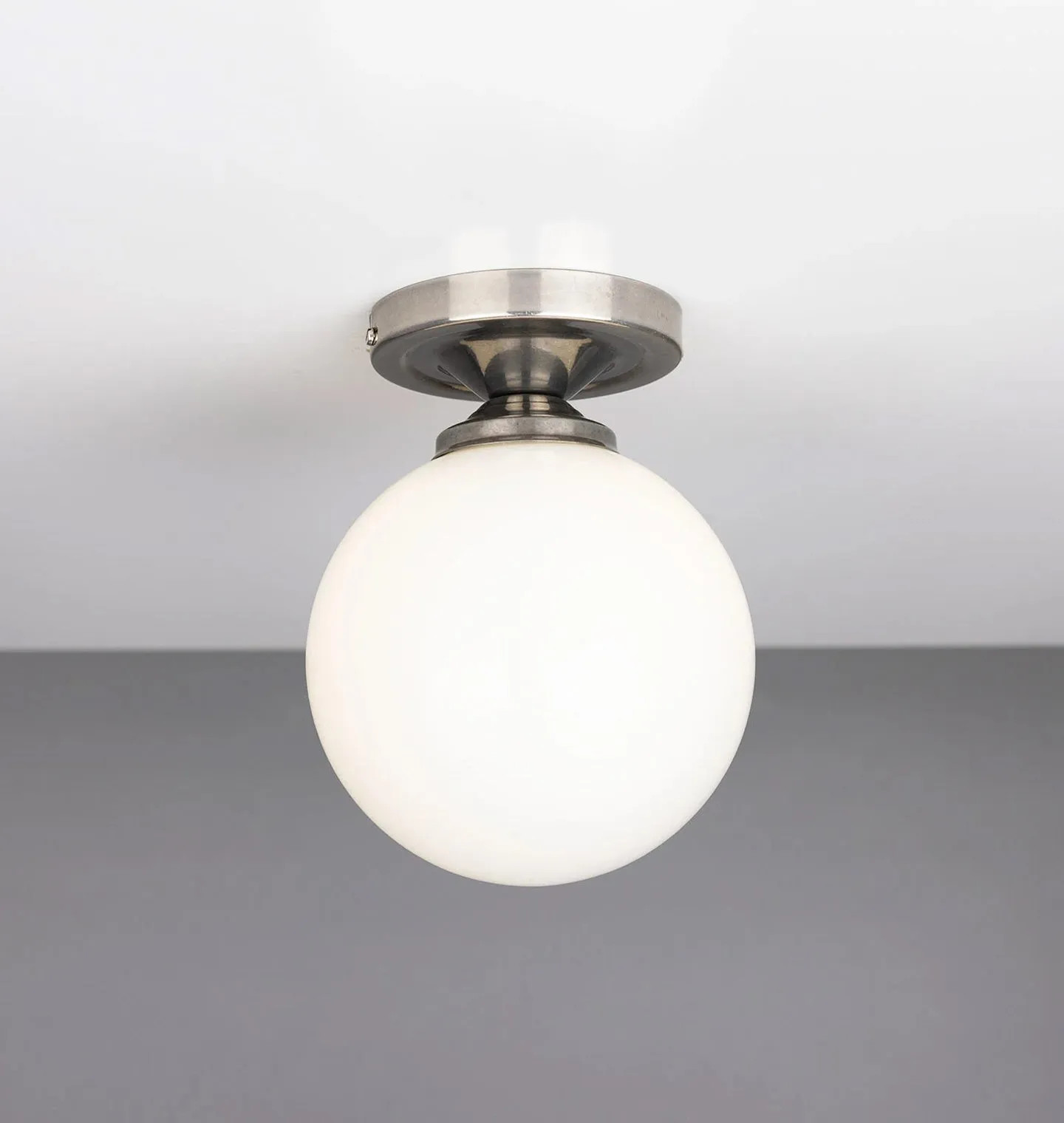 Yaounde Opal Globe Flush Ceiling Light