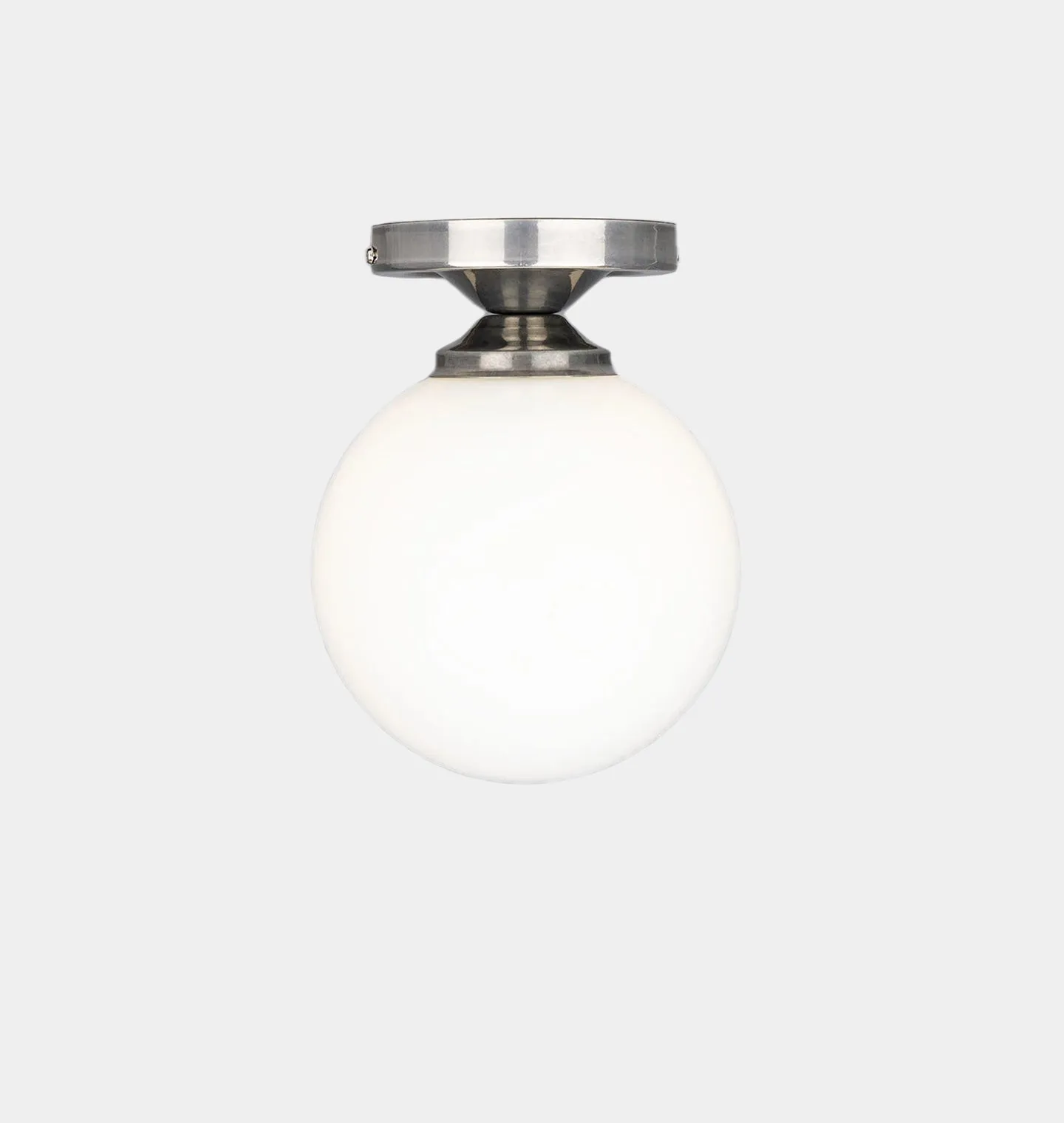 Yaounde Opal Globe Flush Ceiling Light