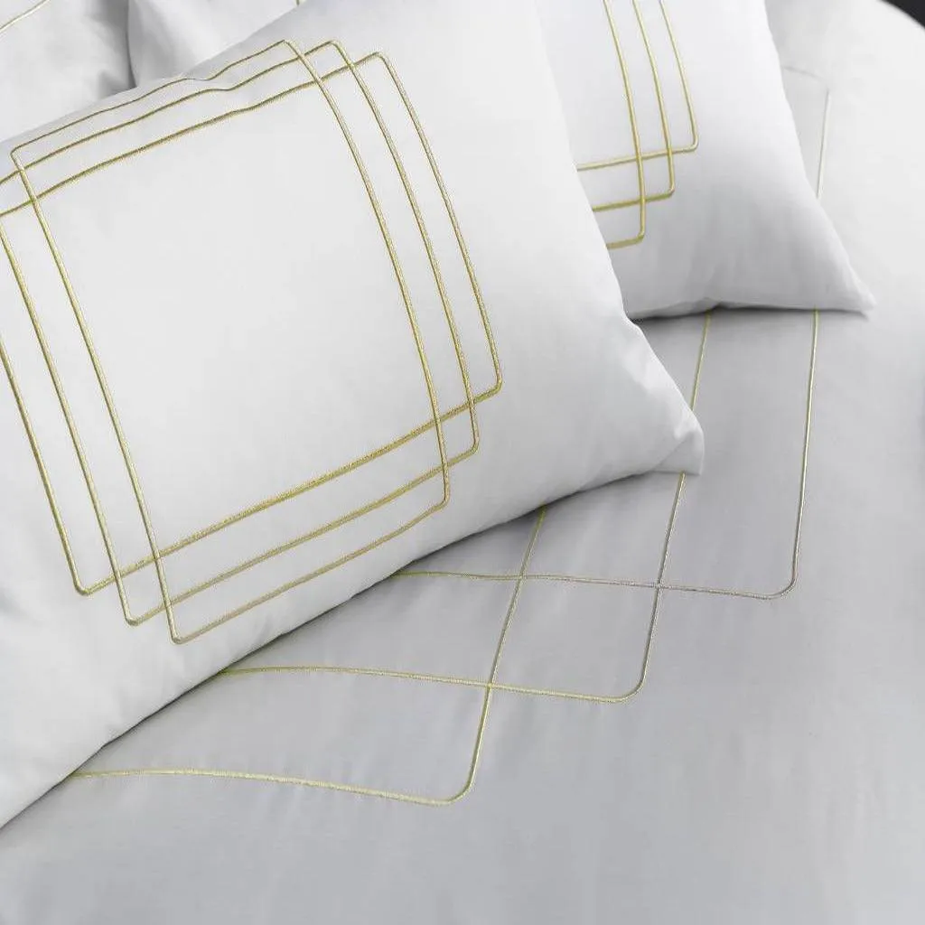 Yellow Embroidery Duvet Set